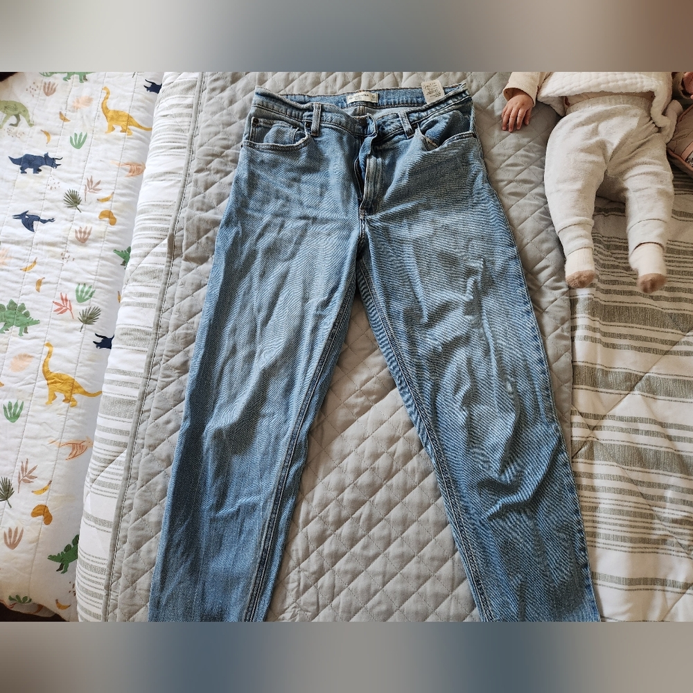 Abercrombie & Fitch Blue Straight Leg Jeans